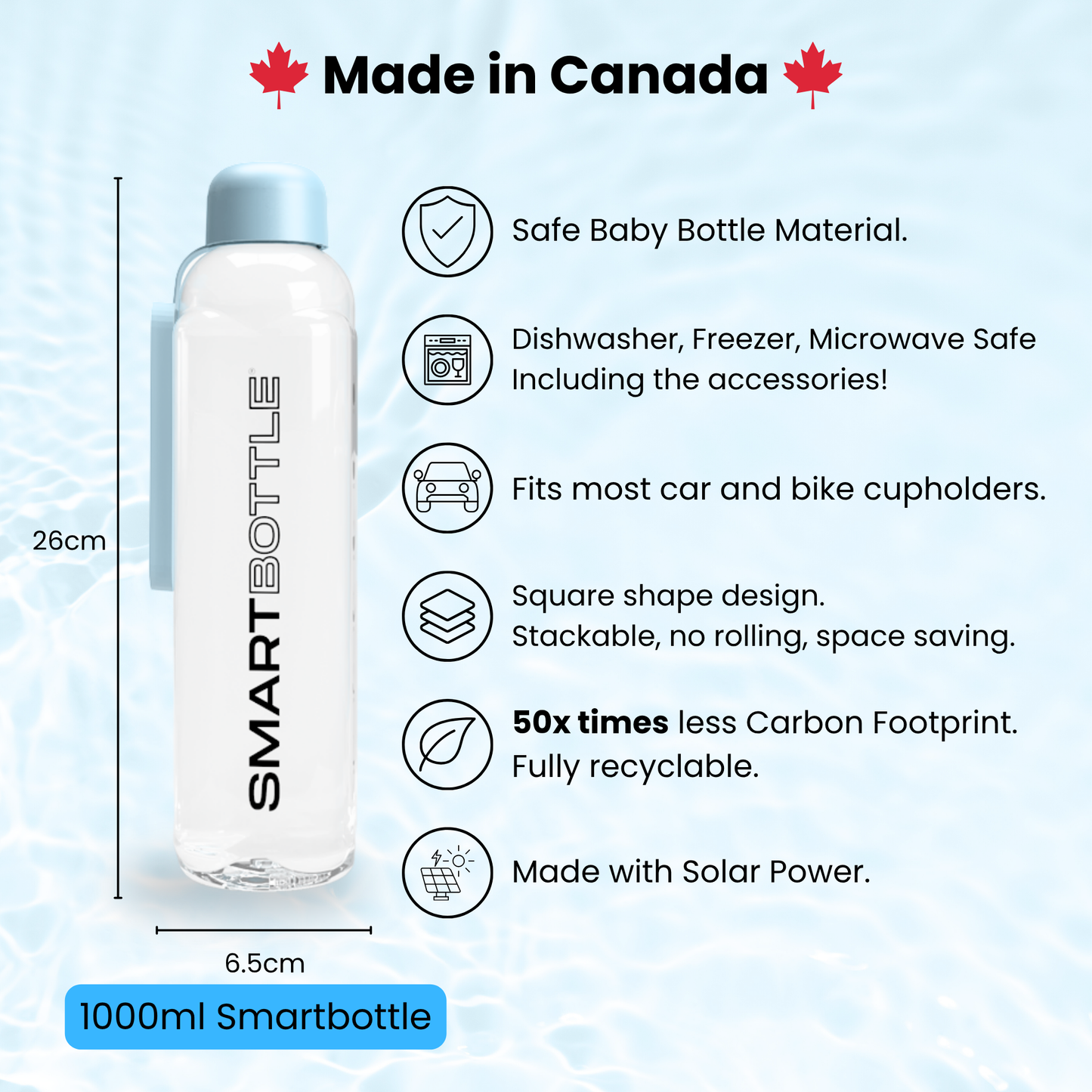 智能水瓶超大号（1升装）2瓶装